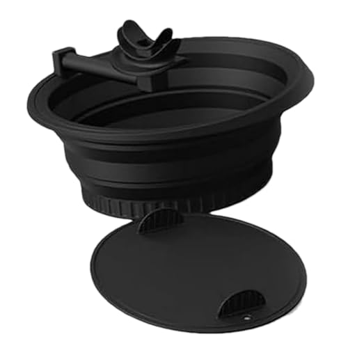 Cuenco de cara para baño de hielo de silicona plegable y reutilizable para crioterapia facial