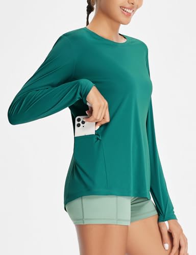 baleaf Women's Sun Shirt UV Protection Shirts Rash Guard Pockets SPF UPF 50+ Quick Dry Long Sleeve Clothing2