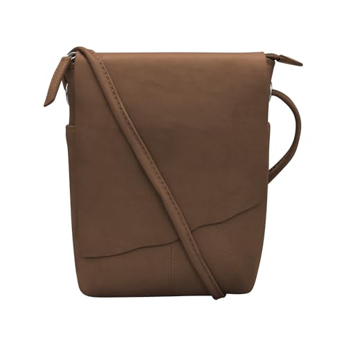 Image of ili New York Leather Mini Sac Crossbody - Genuine Leather Crossbody Bags for Women with RFID Blocking, Adjustable Strap