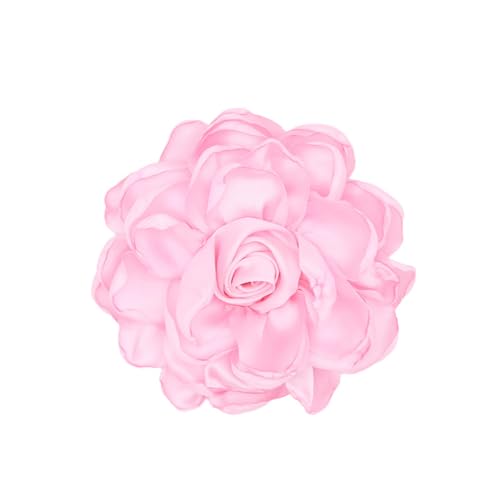 Image of Rose Brooch and Pin for Women Elegant Delicate Flower Pin Shawl Clip Duck Beak Clip for Women's Dress Banquet Party Jewelry Gift