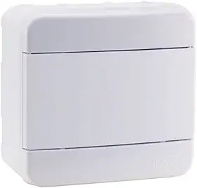 Force Line - Quadro Distribuicao 4 Disjuntores Din Branco - Sobrepo