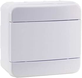 Force Line - Quadro Distribuicao 4 Disjuntores Din Branco - Sobrepo