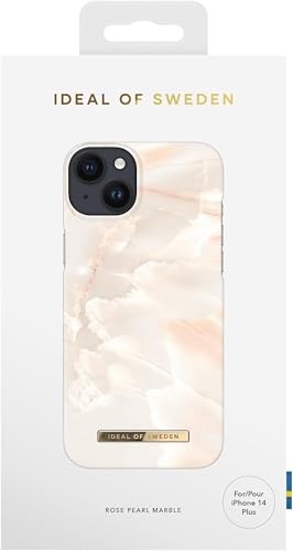 Coque iPhone 14 Plus iDeal Of Sweden Rose Pearl Marble antichoc élégante