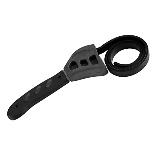 Fdit Rubber Strap Wrench Jar Lids Tighten Loosen Plumbing Tool Pipeline Universal Oil Filter Spanner 500mm