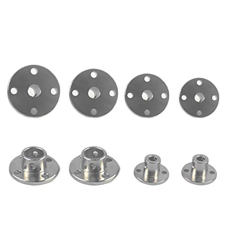 10 Stück Rohrverschraubung Flansch starre Flanschkupplung Motorführung Wellenkupplung 3/4/5/6/8/10/11/12/14 mm Motorverbinder (Größe : 14 mm)