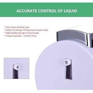 TapSlide Hand Wash White Soap Dispenser for Bathroom Wall Mounted Plastic ABS 350 ML- (Royal White Pack of 2)