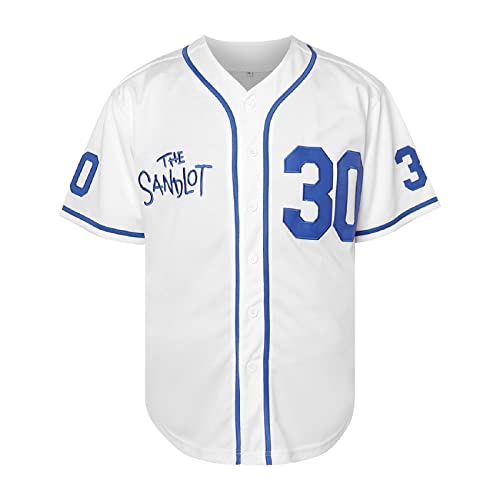 The Sandlot Benny The Jet Rodriguez 30 Movie Baseball Jersey para Hombre Talla Large miniatura 2