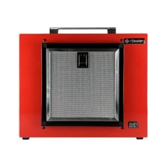 R ssler 300 Mobile Cooker Hood by AIR2GO for Kitchen Island & Table Portable Cooker Hood Hot Pot Raclette Cooker Hood with 2 x Activated Carbon Filters Red/Grey [Energy Class A]