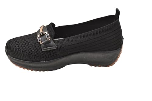 حذاء باليرينا بكعب للنساء من بريباندا، اسود × هافان، مقاس 39-65863