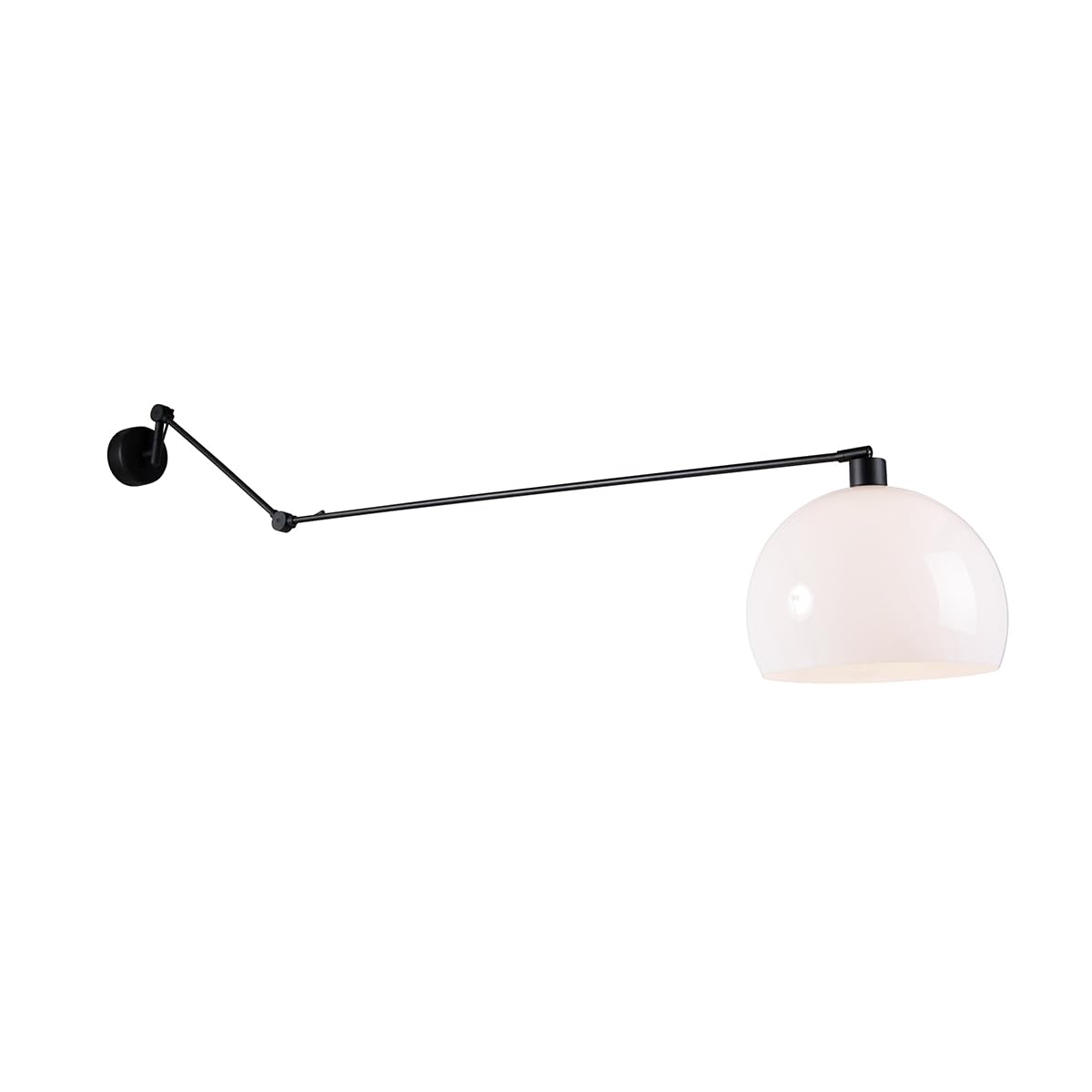 Qazqa Modern Verstellbare Wandleuchte, Wandlampe - Blitz - Schwarz, max. 60W, Geeignet für LED, 156cm, Ideal als Flur, Schlafzimmerlampe, Küche lampe und Wohnzimmerlampe