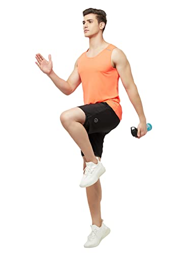 Image of TRUEREVO Men's Light Weight Dryfit Sports Tank Top Vest with Reflective Details for Running, Gym & Training