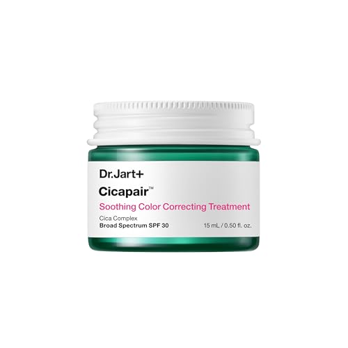 Dr.Jart+ Cicapair Soothing Colour Correcting Treatment SPF 30 with Centella Asiatica Extracts | cc cream | Rosacea Treatment | Korean Skin Care 15 ml