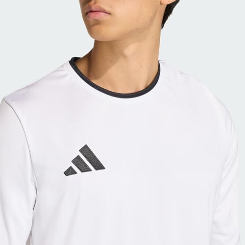 adidas Herren Entrada26 Long Sleeve Jersey Shirt, White/Black, M – Ansicht 3