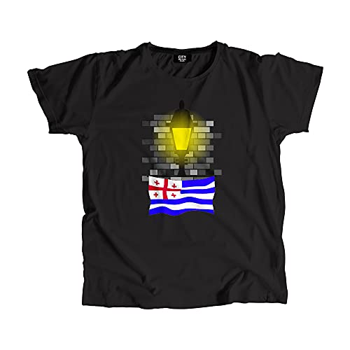 T-shirt Ajaria Street Lamp Bricks pour homme et femme en coton