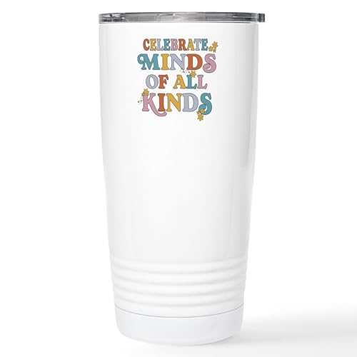 CafePress CELEBRATE MINDS OF ALL KINDS Mugs 20 oz. Insulated Stainless Steel Coffee Tumbler