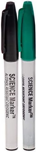 SM-1B-6 Science-Marker Fine Tip Alcohol & Water-Resistant Cryogenic Marker, Black (Pack of 6)