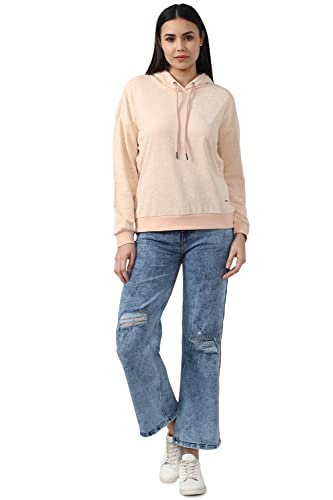 Image of Van Heusen Cotton Blend Women Hooded Sweatshirt