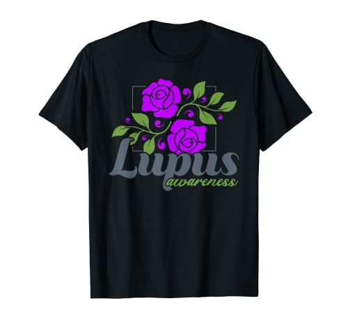 Lupus Concienciación I Wear Puprle Lupus Apoyo Escuadrón Camiseta