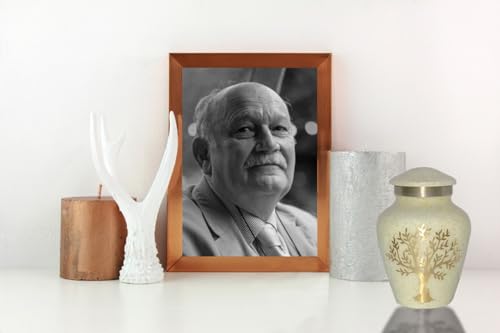 Image of Tree of Life Keepsake Small Keepsakes Urn for Human Ashes - Decorative Urn for Ashes Adult Female & Male, Funeral Urns - Pearl Marble