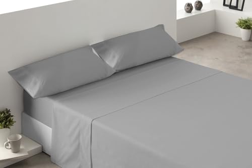 Degrees home Premium – Juego de Sábanas 180x200 cm 4 Piezas: Sábana Bajera Ajustable, Encimera y 2 Fundas de Almohada 50X80 – Microfibra Cepillada, Suave, Oeko-Tex Certificado