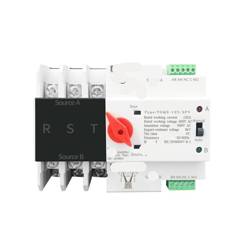 Inverseur de source de transfert automatique sans interruption triphasé 100A