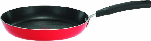 Image of T-fal C112SC Signature Nonstick Expert Thermo-Spot Heat Indicator Dishwasher Safe Cookware Set, 12-Piece, Red