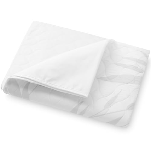 Get Trend Bambou Incontinence Drap de Lit 135 x 90 cm, Double Imperméable Protege Matelas avec Ailes Latérales, Matelassé Housse Protection Matelas,...