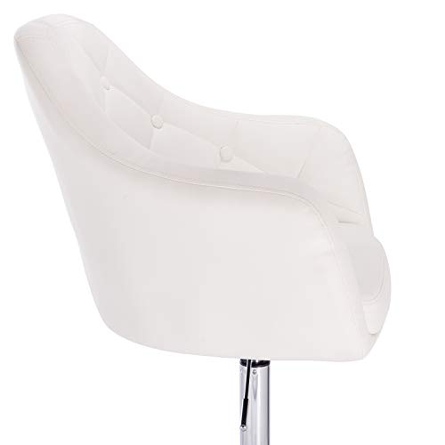 WOLTU® Coppia Sgabelli Bianchi Poltroncina da Bar