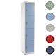 Mendler Schließfach Boston T163, Schließfachschrank Wertfachschrank Spind, Metall 180x38x45cm - blau