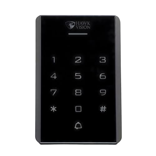 Image of Hawk Vision HV-SR-602A RFID Standalone Access Control | Card & PIN Entry with Anti-Tamper Lock | Secure Door Reader for Offices, Shops, Homes, and Industrial Applications | Easy Smart Setup