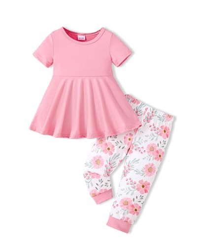 Image of Baby Girl Clothes Toddler Girl Outfits Fall Winter Ruffle Shirt Pants Cute Infant Clothing Set for Little Girl