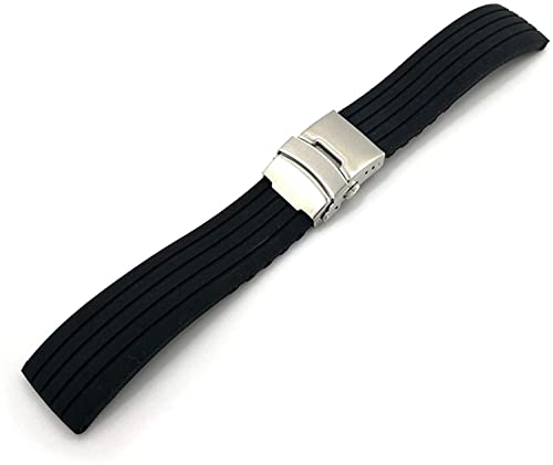 Bracelet de montre silicone 22mm sport idéal pour le running et le quotidien