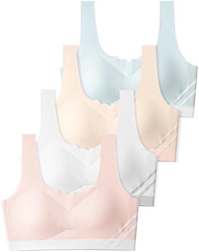 SALIA GIRL Training Bras for Girls 10-16 Sports Seamless Bra Design with Removable Padding Bras
