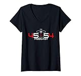 Mujer The 45/54 Podcast Logo Shirt Camiseta Cuello V