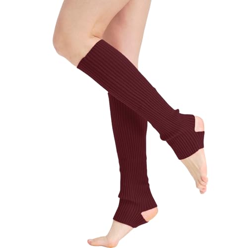 Image of Nanxson Knit Ribbed LegWarmer Women Knit Calf Accessories Leg Sleeves | Solid Neon Boot Socks,Y2K 80s Women's Lolita LegWarmer,Sports Party Yoga Dance Accessories,Winter Ankle Heap Kawaii Sock