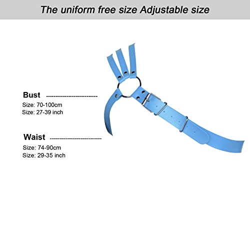 Men's Leather Body Harness Punk Chest Belt Adjustable Gothic Carnival Halloween Christmas Dance Accessories4