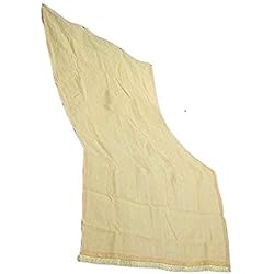 Bakaji Toldo de lona de HDPE resistente de protección UV 90% para balcón y porche con anillos de enganche beige (140 x 300 cm)