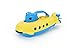 Green Toys Submarine - BPA, Phthalate Free Blue Watercraft with Spinning Rear Propeller Made from Recycled Materials. Safe Toys for Toddlers