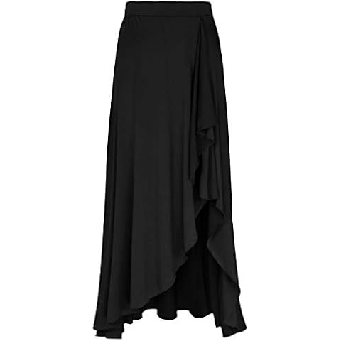 CHICTRY Falda Larga de Flamenca Elástica Negro A M Cover
