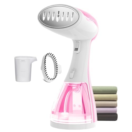 Plancha de vapor portátil pequeña de 1350 W para ropa, elimina arrugas y ofrece vapor potente y resistente al calor para diferentes tejidos. Ideal para el hogar, la oficina y viajes.