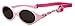Kiddus Lunettes Soleil Polarisées pour Nouveau-né, Bébé, Fille, Garçon. A partir de 0 mois. Protection solaire UV400. Bande élastique amovible. Rose avec Fleurs
