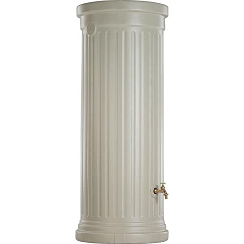 GARANTIA Colonne Romaine Recuperateur d Eau de Pluie 330L Sable - Recuperateur Eau de Pluie, Récupérateur Eau de Pluie, Reservoir Eau, Cuve Eau de Pluie,...