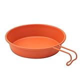 Gcljlmy Vaso de camping, cuenco de mochila, multiescenario, utensilios de cocina de acero inoxidable resistente para viajes, picnic al aire libre (naranja)
