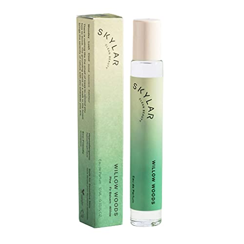 Skylar Willow Woods Eau de Parfum - Hypoallergenic & Clean Perfume for Women & Men, Vegan & Safe for Sensitive Skin - Woody Perfume with Notes of Pine, Fir Balsam & Willow - 10mL /0.33 Fl oz