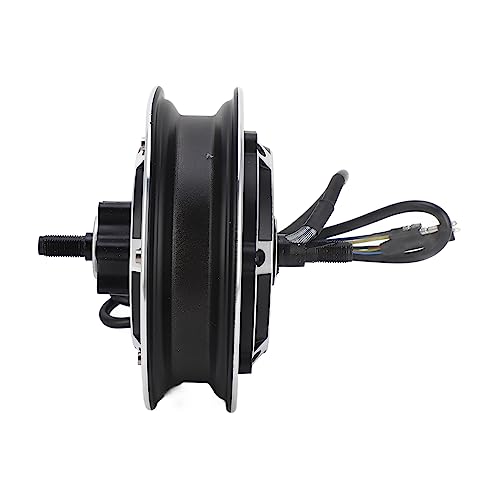Moteur de moyeu pour trottinette électrique 48 V 1000 W, moteur de moyeu sans balais avec frein à disque pour vélo électrique, pour pneu extérieur de 10 pouces