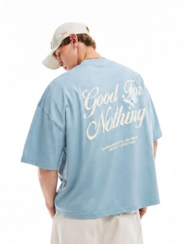 Image of ColorChakra Oversized Tshirt for Mens Down Shoulder Loose fit t-Shirt Men Oversize t-Shirt M to 4XL