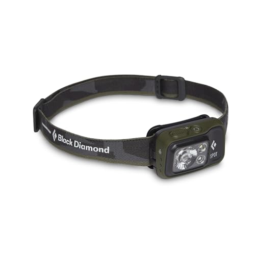 BLACK DIAMOND Spot 400 Headlamp | 400 Lumens Brightness, Dimmable | Waterproof & Durable | 3X AAA Battery Operated (Included) | Dark Olive