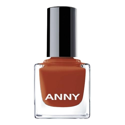 ANNY Esmalte de uñas – Esmalte de uñas de alta calidad con brillo duradero, resistente a las astillas y secado rápido, color rojo ladrillo intenso, 15 ml