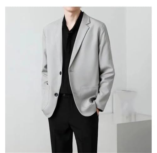 Men Single Breasted Suit Jackets Slim Fit Casual Sport Coats Solid Color Blazer Coat4