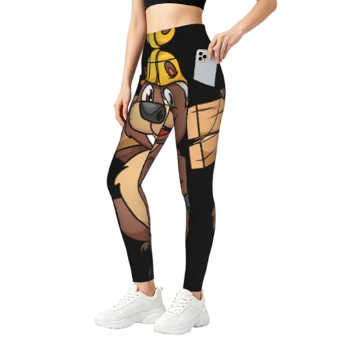 Leggings con bolsillos Beaver conjunto de mujer con estampado